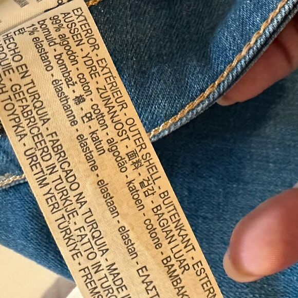 Massimo Dutti High Rise Baby Boot Crop Jeans Size 6 NWOT - Picture 16 of 16